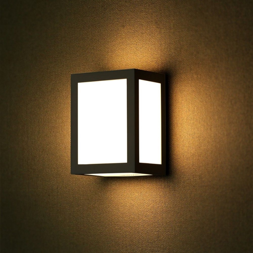 LED vonkajšie nástenné svietidlo 12W/230V 6400K IP65 čierne