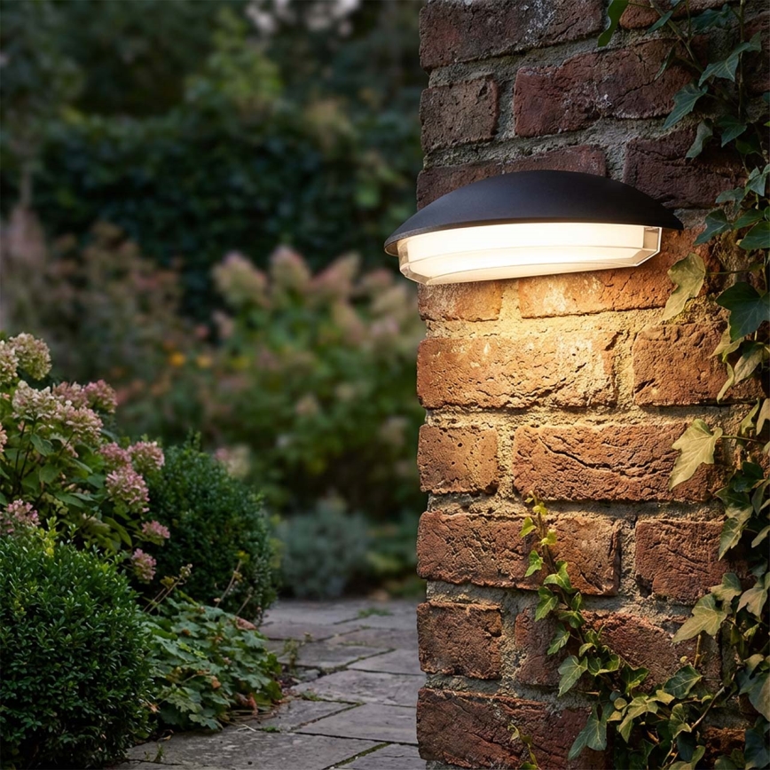 LED vonkajšie nástenné svietidlo ALABAMA LED/12W/230V IP54 čierne