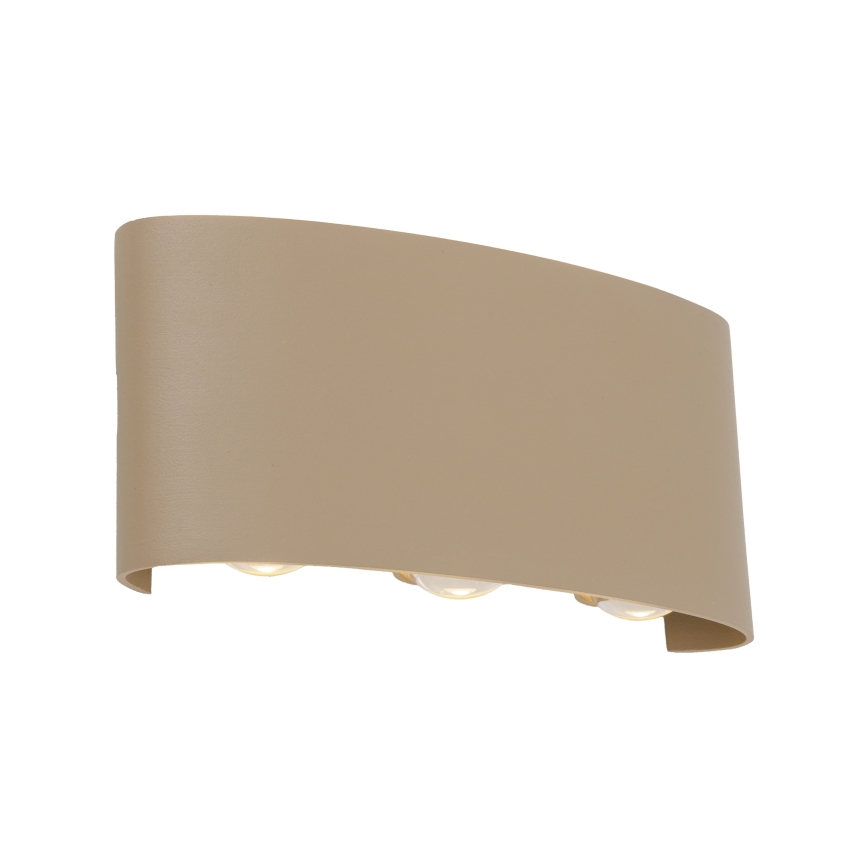 LED vonkajšie nástenné svietidlo ARROW LED/6W/230V IP54 béžová