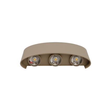 LED vonkajšie nástenné svietidlo ARROW LED/6W/230V IP54 béžová