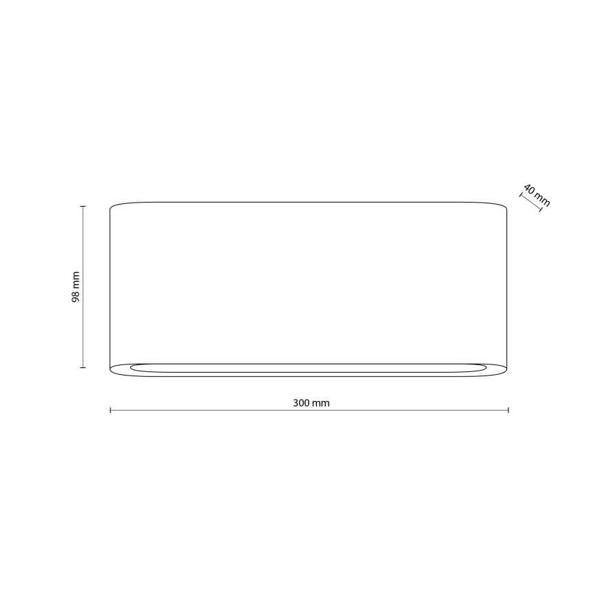 LED Vonkajšie nástenné svietidlo ARWENA 2xLED/12W/230V IP54 čierna