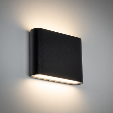LED Vonkajšie nástenné svietidlo ARWENA 2xLED/3W/230V IP54 čierna