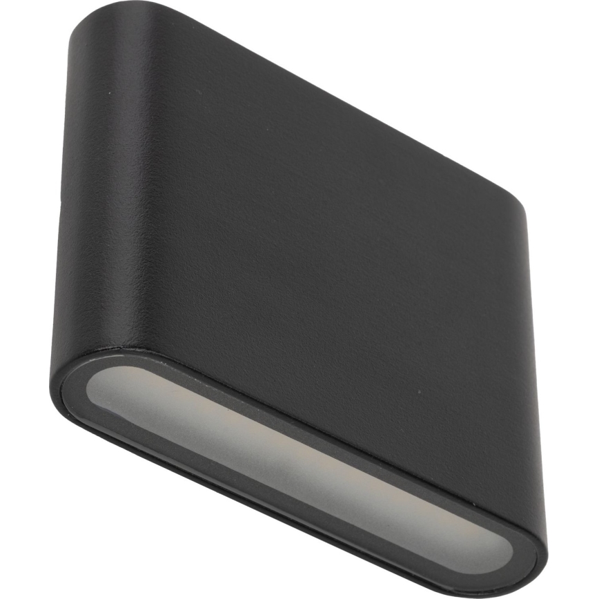 LED Vonkajšie nástenné svietidlo ARWENA 2xLED/3W/230V IP54 čierna