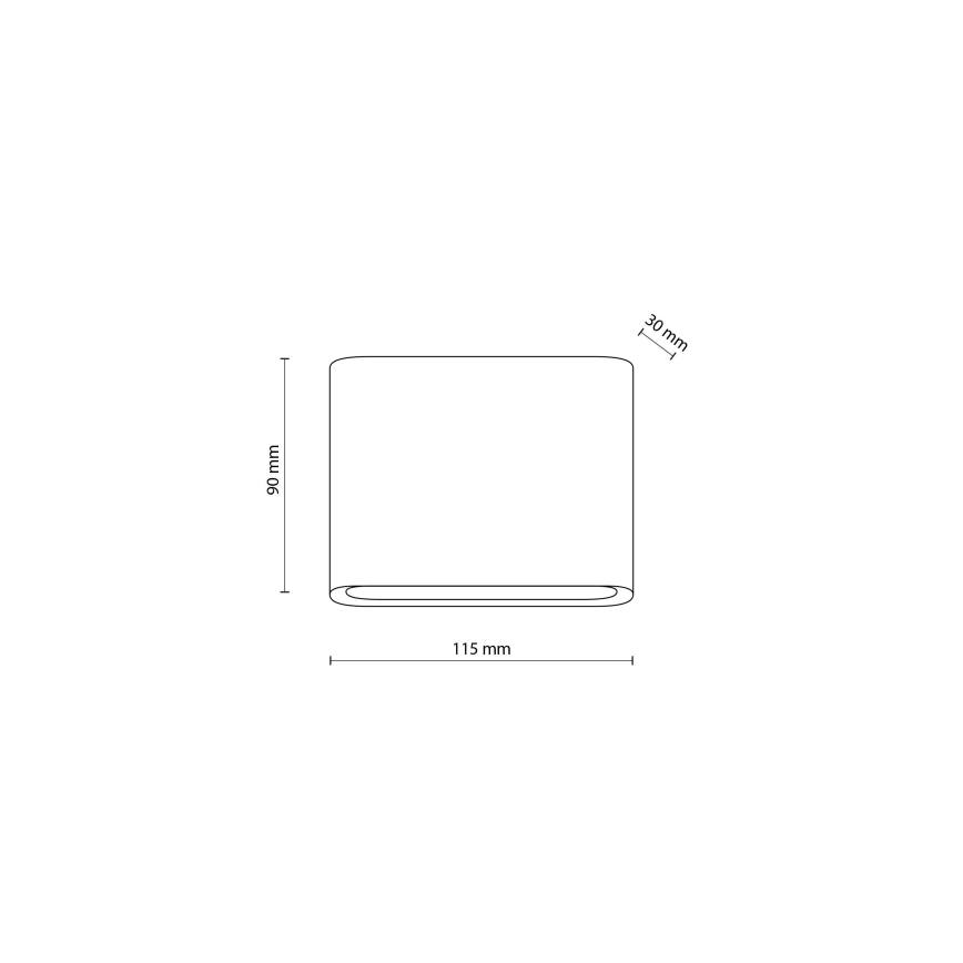 LED Vonkajšie nástenné svietidlo ARWENA 2xLED/3W/230V IP54 čierna