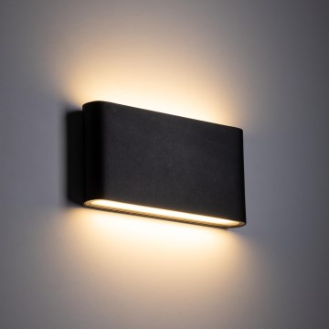 LED Vonkajšie nástenné svietidlo ARWENA 2xLED/6W/230V IP54 čierna