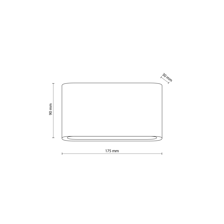 LED Vonkajšie nástenné svietidlo ARWENA 2xLED/6W/230V IP54 čierna