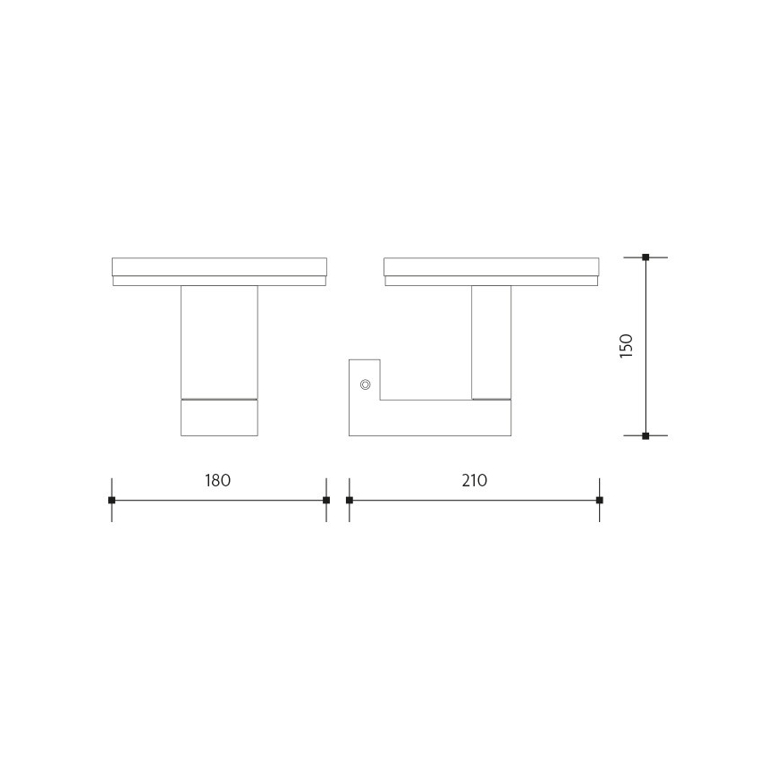 LED Vonkajšie nástenné svietidlo BARI LED/10W/230V 4000K IP54 antracit