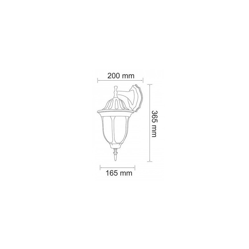 LED Vonkajšie nástenné svietidlo FLORENCJA 1xE27/10W/230V IP43