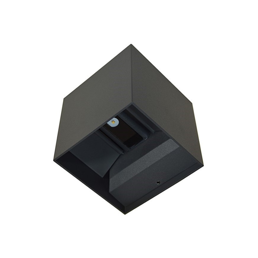 LED Vonkajšie nástenné svietidlo KREON 2xLED/3W/230V IP54 3000K čierna