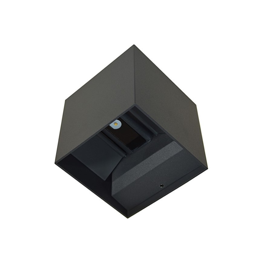 LED Vonkajšie nástenné svietidlo KREON 2xLED/3W/230V IP54 4000K antracit