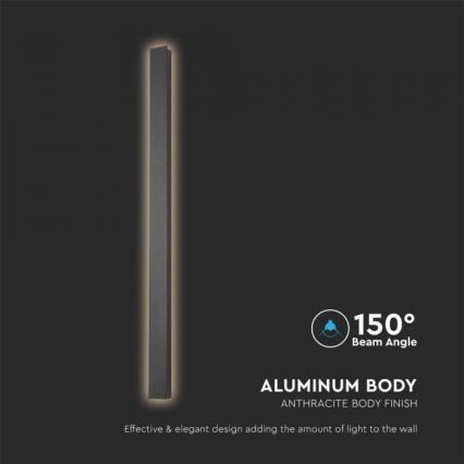 LED Vonkajšie nástenné svietidlo LED/10W/230V 3000K IP65 51 cm antracit