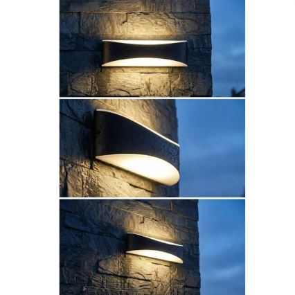 LED vonkajšie nástenné svietidlo LED/10W/230V IP65 čierne