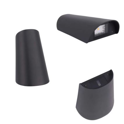LED vonkajšie nástenné svietidlo LED/11W/230V IP65 čierne