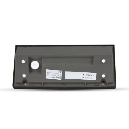 LED Vonkajšie nástenné svietidlo LED/12W/230V 3000K IP65 čierna