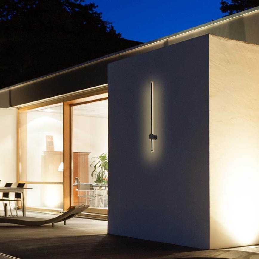 LED Vonkajšie nástenné svietidlo LED/12W/230V 3000K IP65 čierna