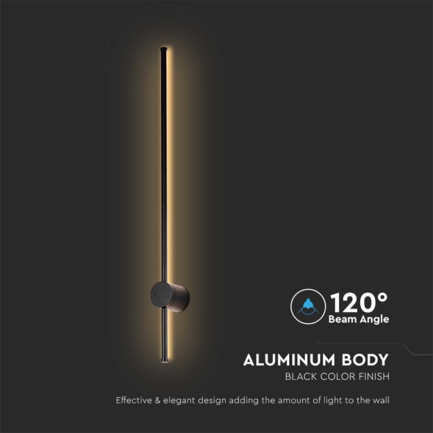 LED Vonkajšie nástenné svietidlo LED/12W/230V 3000K IP65 čierna