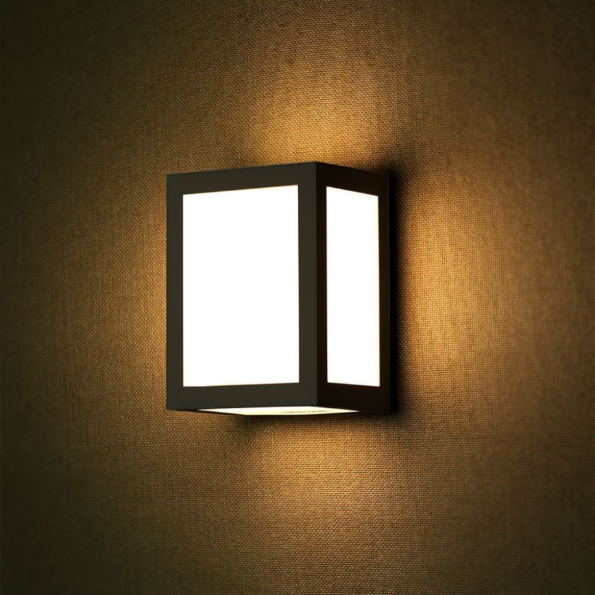 LED Vonkajšie nástenné svietidlo LED/12W/230V 4000K IP65 čierna