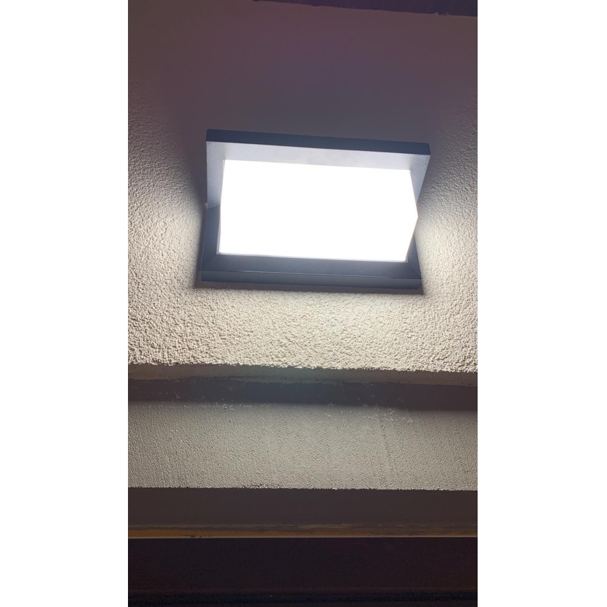 LED Vonkajšie nástenné svietidlo LED/12W/230V IP54 čierna