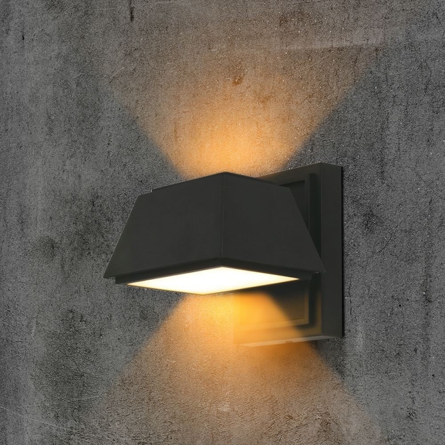 LED Vonkajšie nástenné svietidlo LED/15W/230V IP65 3000K čierna