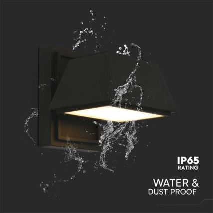 LED Vonkajšie nástenné svietidlo LED/15W/230V IP65 3000K čierna