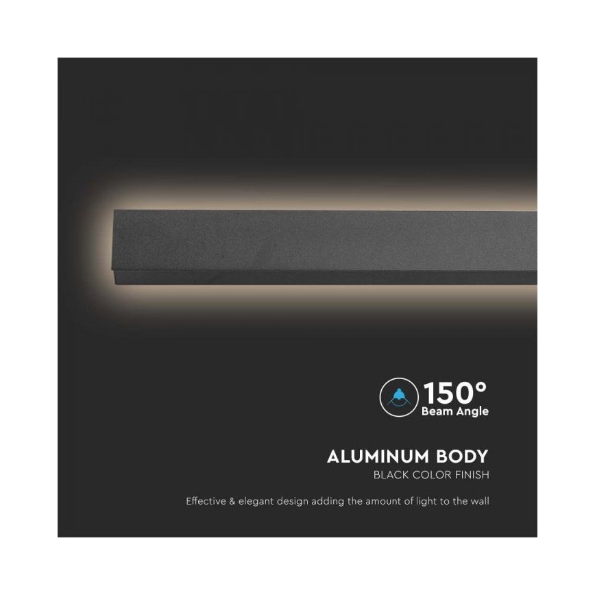 LED vonkajšie nástenné svietidlo LED/16W/230V 3000K IP65 101 cm antracit
