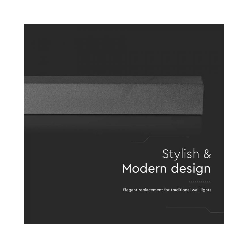 LED Vonkajšie nástenné svietidlo LED/16W/230V 4000K IP65 101 cm antracit