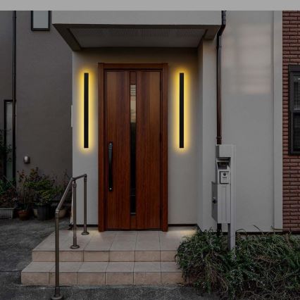 LED vonkajšie nástenné svietidlo LED/16W/230V 4000K IP65 101 cm čierne