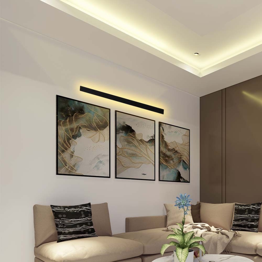 LED vonkajšie nástenné svietidlo LED/16W/230V 4000K IP65 101 cm čierne