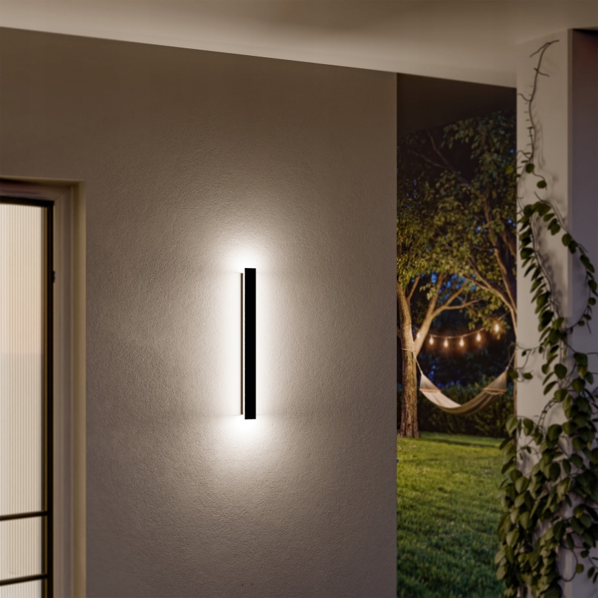 LED Vonkajšie nástenné svietidlo LED/18W/230V 60 cm IP65 čierna