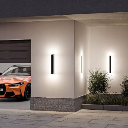 LED Vonkajšie nástenné svietidlo LED/18W/230V 60 cm IP65 čierna