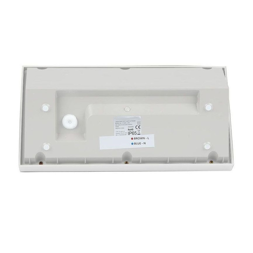 LED Vonkajšie nástenné svietidlo LED/20W/230V 3000K IP65 biela