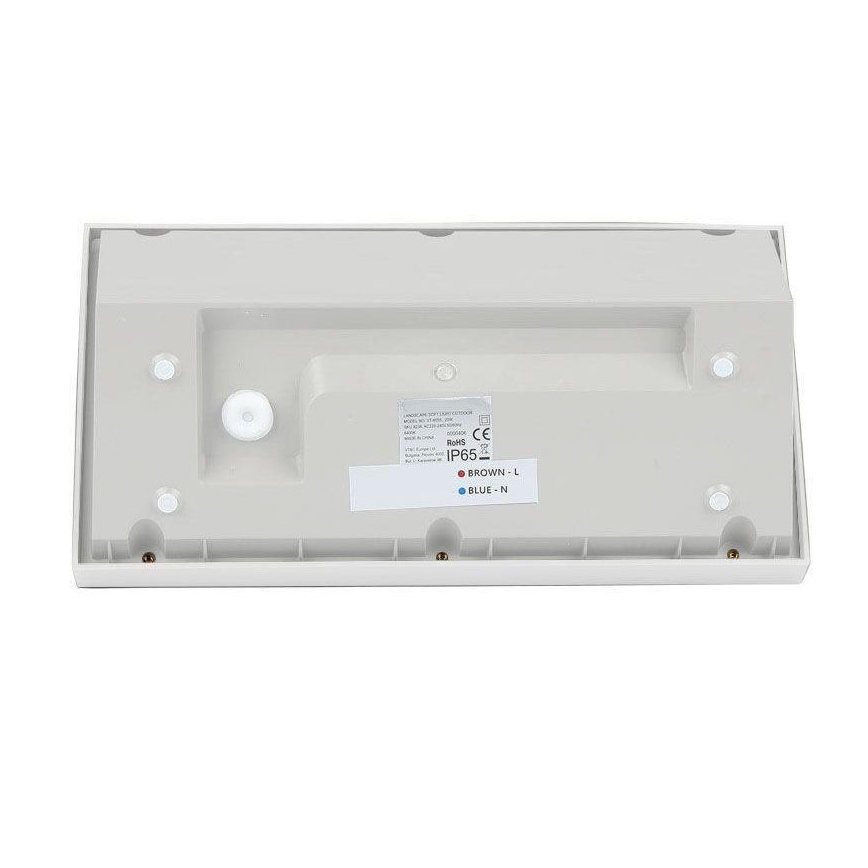 LED Vonkajšie nástenné svietidlo LED/20W/230V 6400K IP65 biela