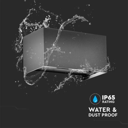 LED vonkajšie nástenné svietidlo LED/24W/230V 3000K IP65 antracit