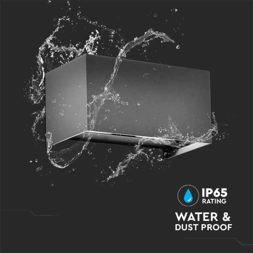 LED vonkajšie nástenné svietidlo LED/24W/230V 3000K IP65 antracit
