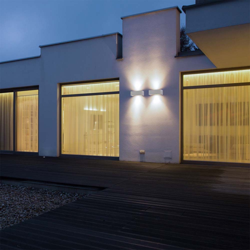 LED vonkajšie nástenné svietidlo LED/24W/230V 4000K IP65 biela