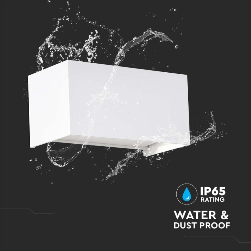 LED vonkajšie nástenné svietidlo LED/24W/230V 4000K IP65 biela