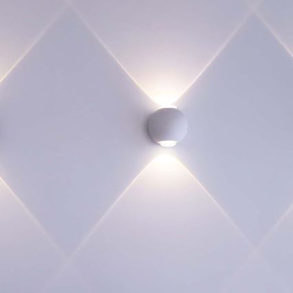 LED Vonkajšie nástenné svietidlo LED/2W/230V 4000K IP54 biela