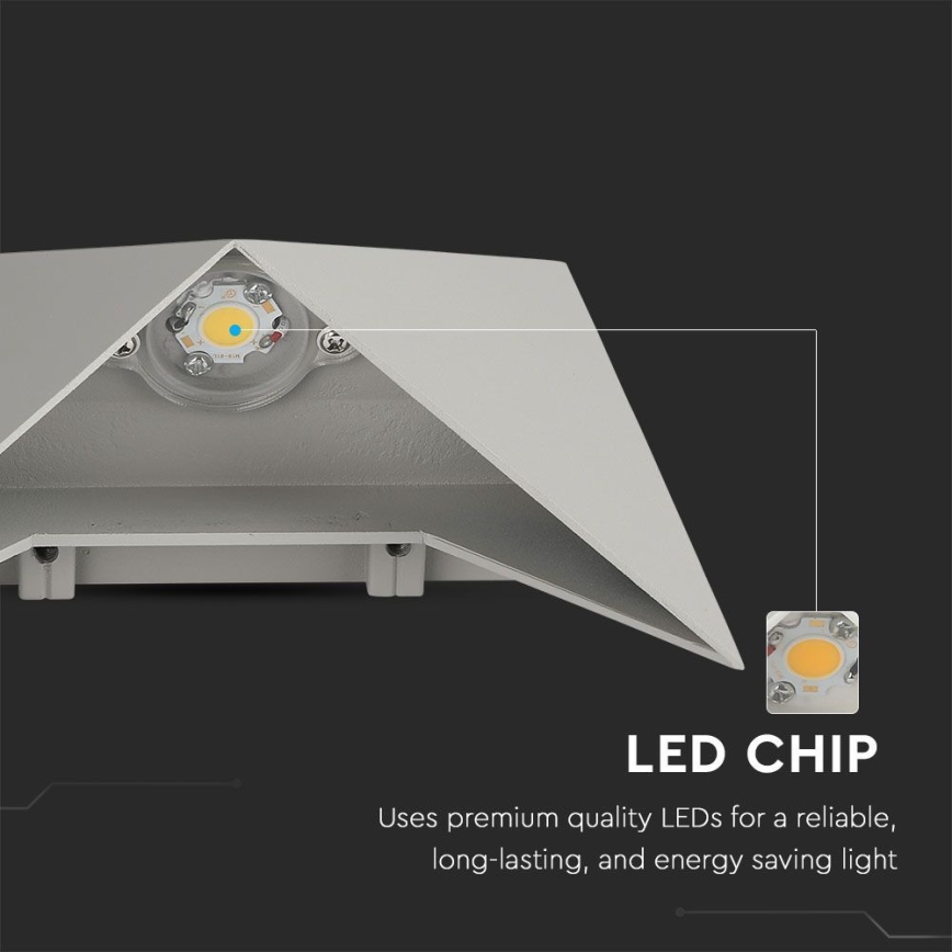 LED Vonkajšie nástenné svietidlo LED/5W/230V 3000K IP65 šedá