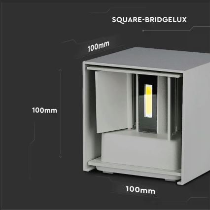 LED Vonkajšie nástenné svietidlo LED/5W/230V 4000K IP65 šedá