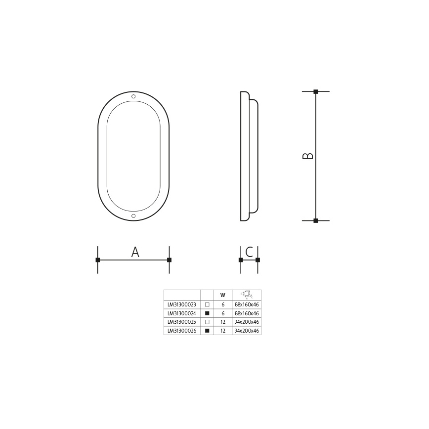 LED vonkajšie nástenné svietidlo LED/6W/230V IP54 čierne