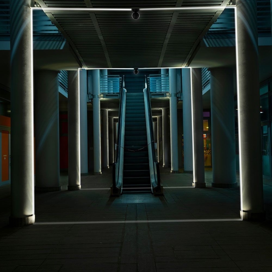 LED Vonkajšie nástenné flexibilné svietidlo LED/7W/230V 4000K IP65 čierna