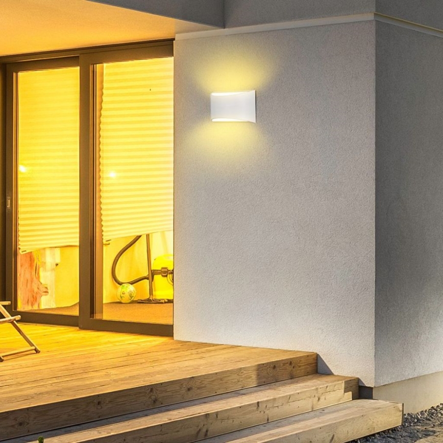 LED vonkajšie nástenné svietidlo LED/9W/230V 4000K IP54 biele