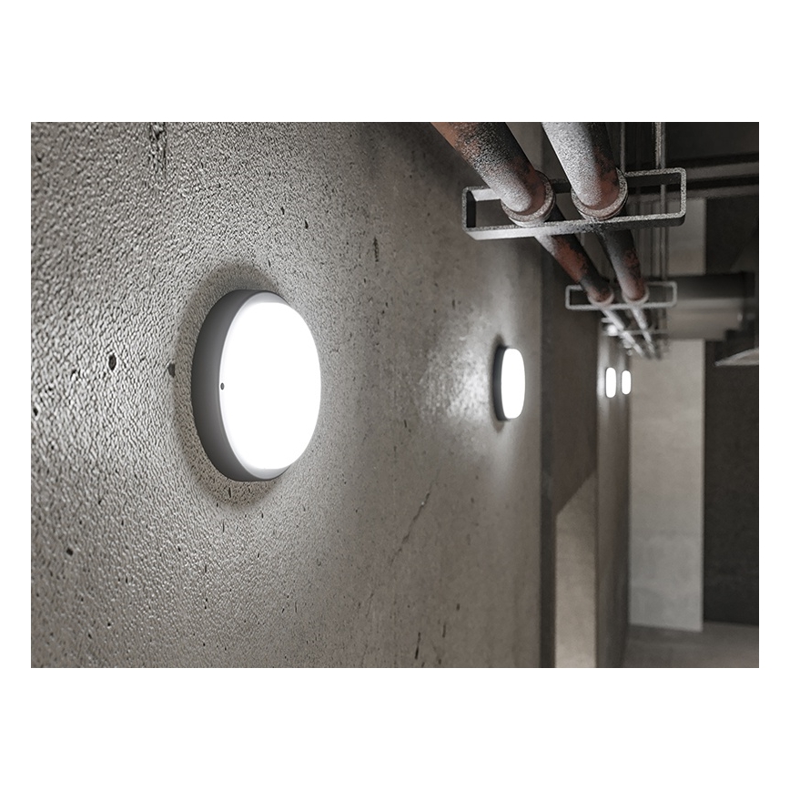 LED vonkajšie nástenné svietidlo LED/9W/230V IP54 čierne