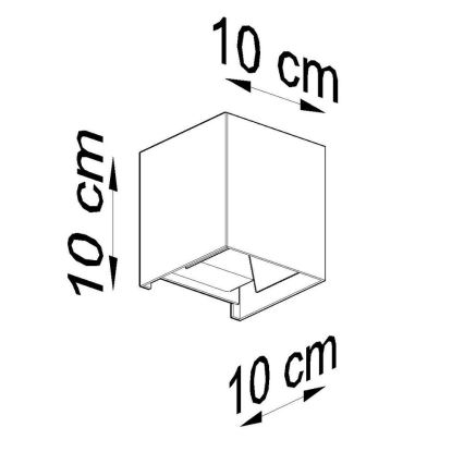 LED Vonkajšie nástenné svietidlo LUCA LED/6W/230V IP54