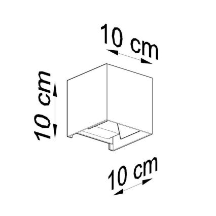 LED Vonkajšie nástenné svietidlo LUCA LED/6W/230V IP54