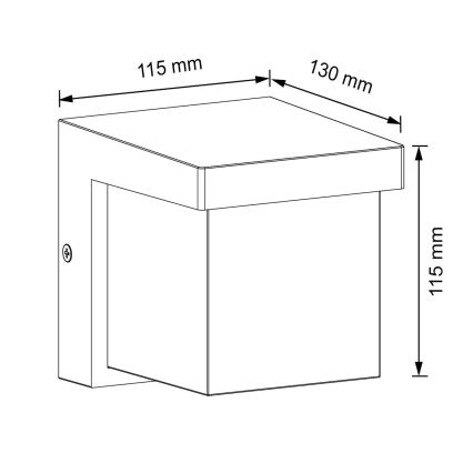 LED Vonkajšie nástenné svietidlo MORGAN LED/10W/230V IP54