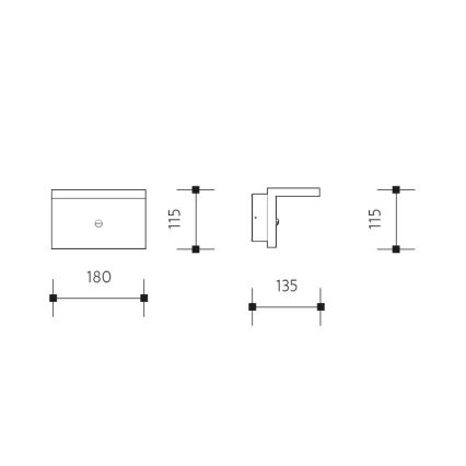 LED Vonkajšie nástenné svietidlo NATURA LED/12W/230V 4000K IP65 hnedá/antracit