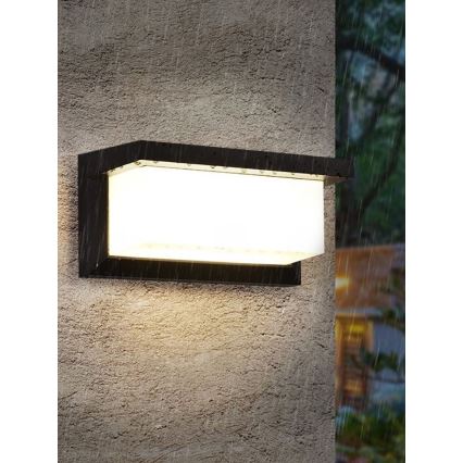 LED vonkajšie nástenné svietidlo NEELY LED/12W/230V IP54 čierne