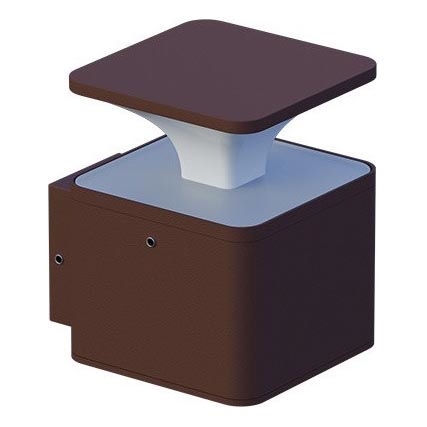 LED Vonkajšie nástenné svietidlo ORNELA LED/6W/230V 3000K IP54 hnedá