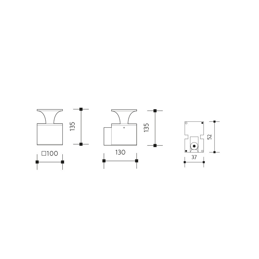 LED Vonkajšie nástenné svietidlo ORNELA LED/6W/230V 3000K IP54 hnedá